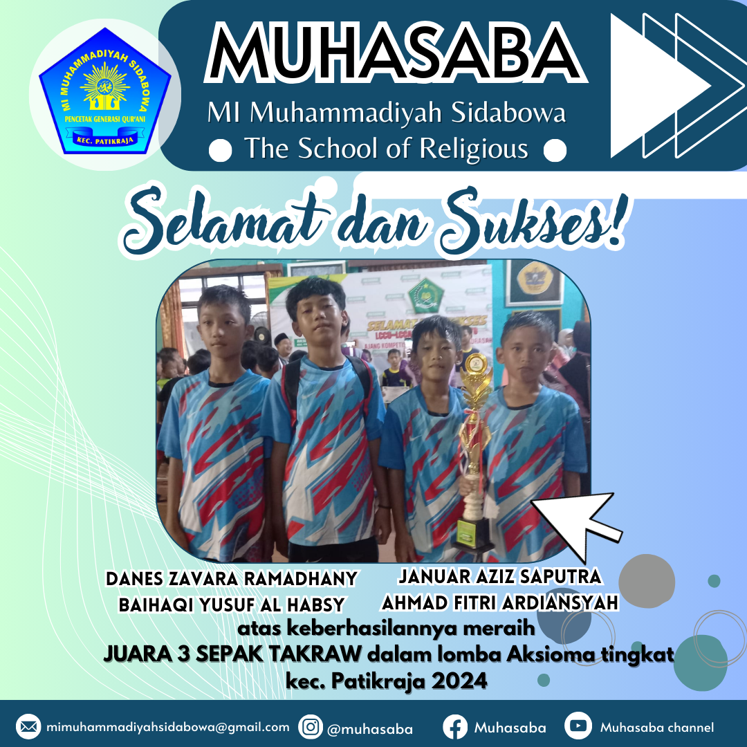 MUHASABA Student Achievements (AKSIOMA BIDANG OLAHRAGA Tingkat Kecamatan Patikraja)